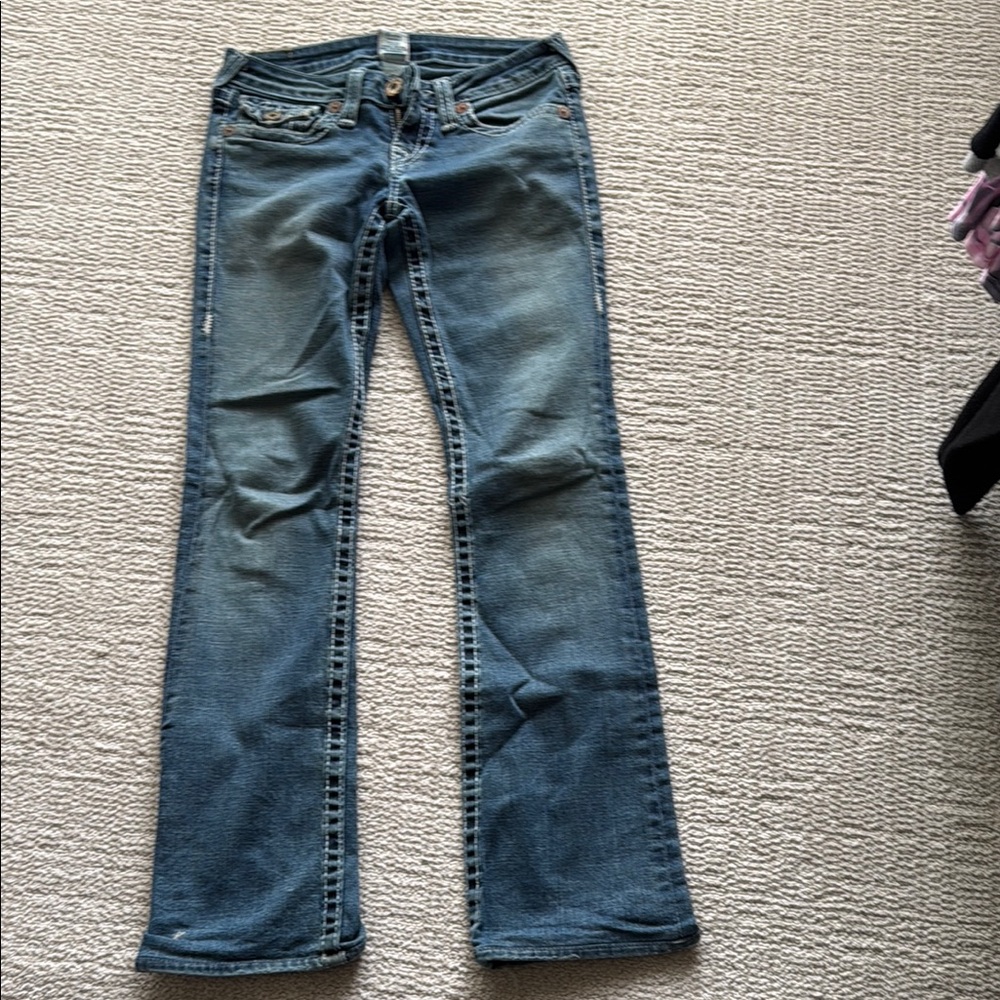 True Religion Blue Boot Cut Jeans